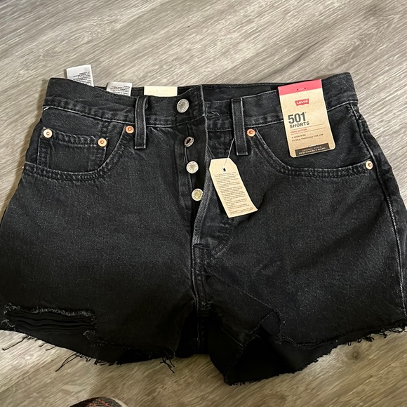 Levi 501 High Rise Shorts - Picture 1 of 4